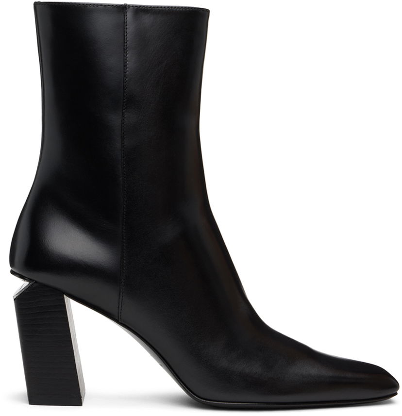 Sneakers og sko Alexander Wang Toni 85mm Ankle Leather Boots Sort | 30324B009