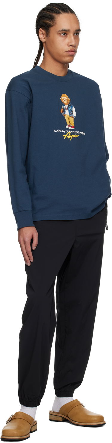 Joggingbukser AAPE by A Bathing Ape AAPE by A Bathing Ape 'AAPE Now' Woven Sweatpants Sort | AAPPTMB664XXNBKX, 3