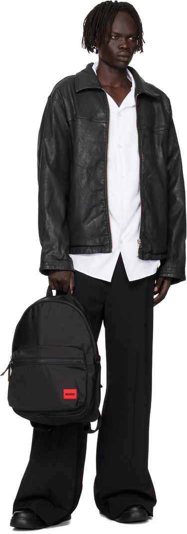 Rygsæk BOSS Logo Patch Backpack Sort | 50549717, 3