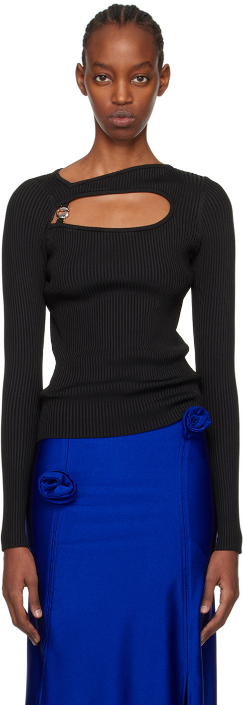 Sweater Coperni Coperni Cutout Long Sleeve Top Sort | COPML84600