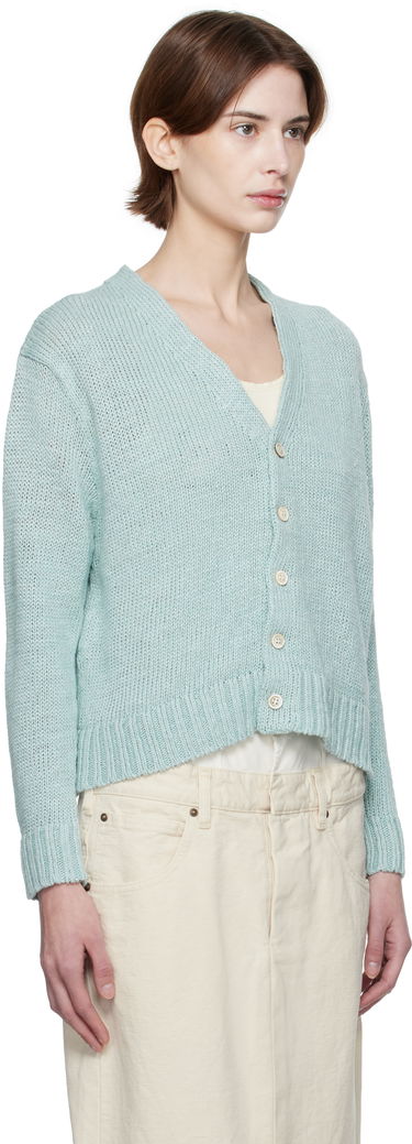 Sweater Maison Margiela Maison Margiela Hemp Knit Cropped Cardigan Grøn | S51HP0017 M13100, 1