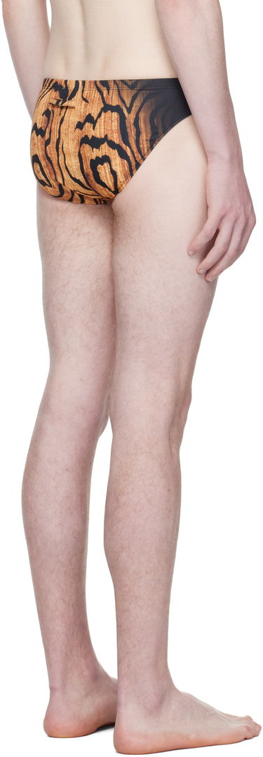Badetøj Jean Paul Gaultier Jean Paul Gaultier 'The Wood' Swim Briefs Brun | 25/03-M-SW072-J009P-0060, 2