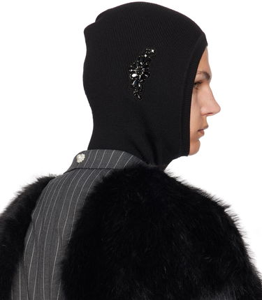 Beanie Simone Rocha Simone Rocha Merino Silk Knit Balaclava with Crystal Embellishments Sort | KMK5MB 0647, 2