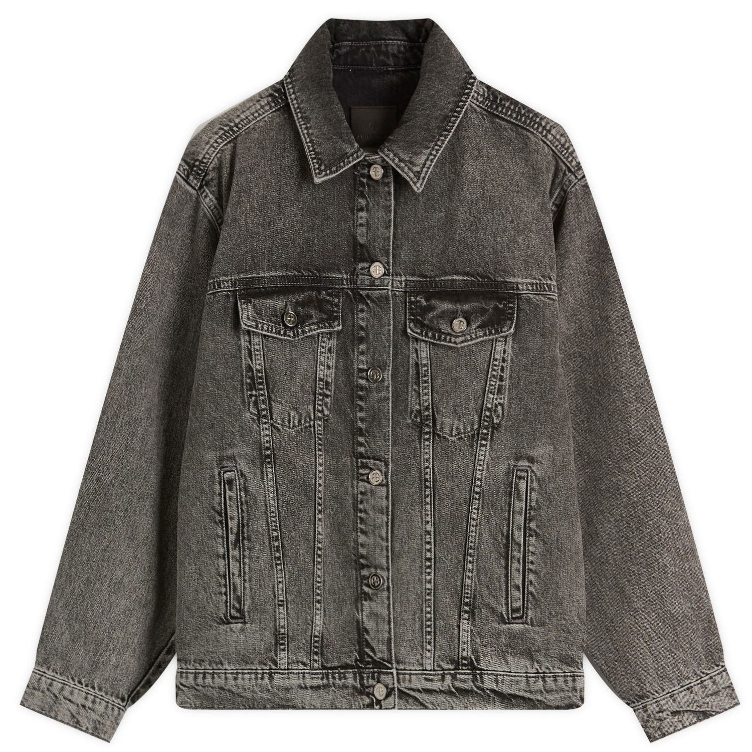 Jakke Anine Bing Anine Bing Rory Denim Jacket, Size Medium Grå | A-01-10878-WHG6, 1
