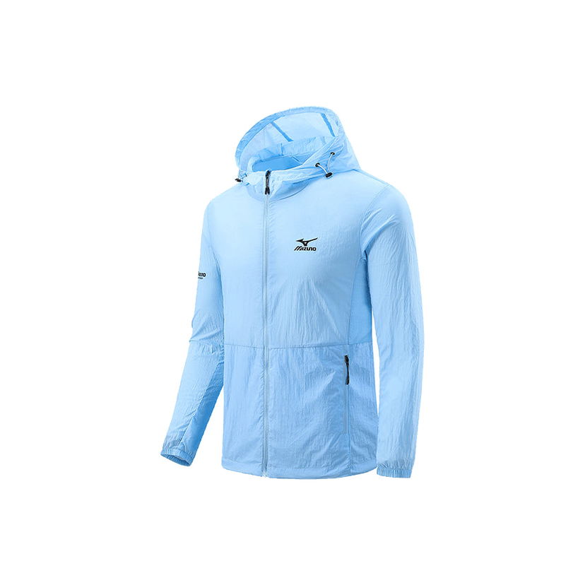Vindjakke Mizuno Men's Hooded Sports Jacket Blå | A2CE4103
