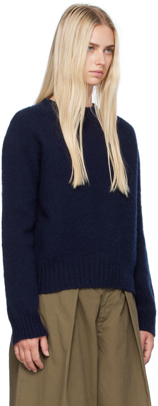 Sweater YMC Jets Sweater Blå | Q8AZB, 1