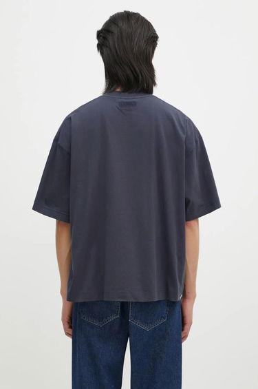 T-shirt VETEMENTS Oval Logo Cropped Boxy T-Shirt Blå | UA66TR600N, 2