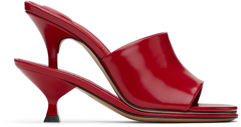 Tilbehør Jacquemus Jacquemus La Casa 'Les doubles mules' Heeled Sandals Rød | 24H243FO160-4036