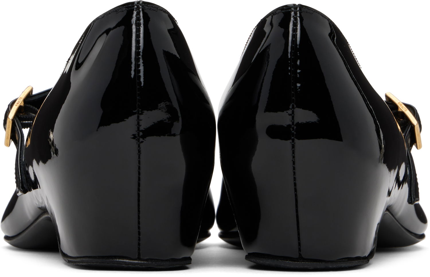 Tøj Khaite KHAITE Sybil Mary Jane Ballerina Flats Sort | F4052-909, 1