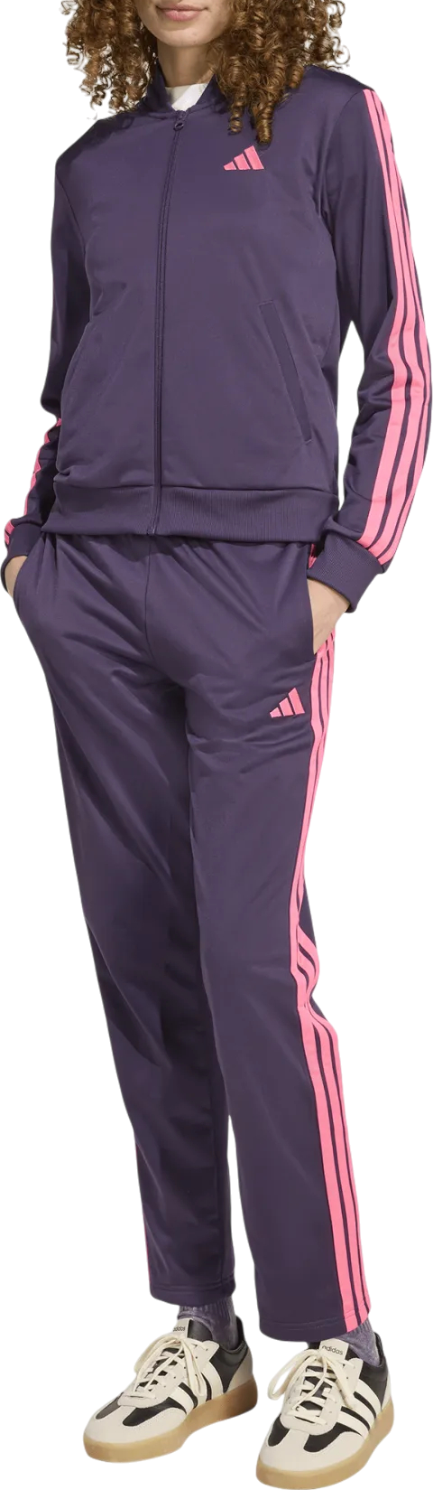 Træningsdragt adidas Originals Essentials 3-Stripes Tracksuit Lilla | jx0510
