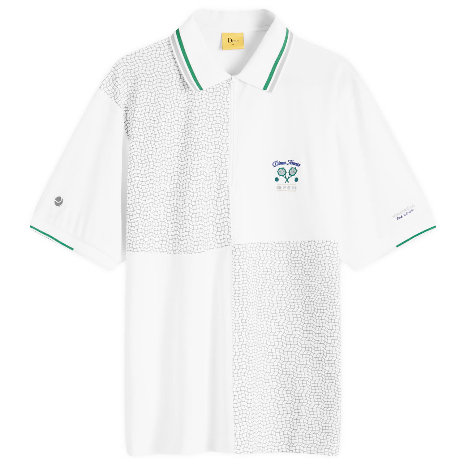 Polo skjorte Dime Court Polo Shirt Hvid | DIMESU249WHT, 0