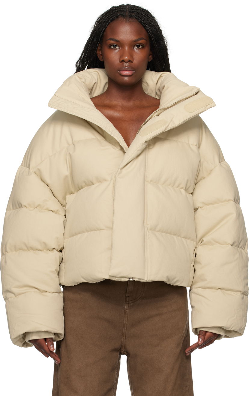 Puffer jakke Entire Studios Down Puffer Jacket Hvid | ES2398OW