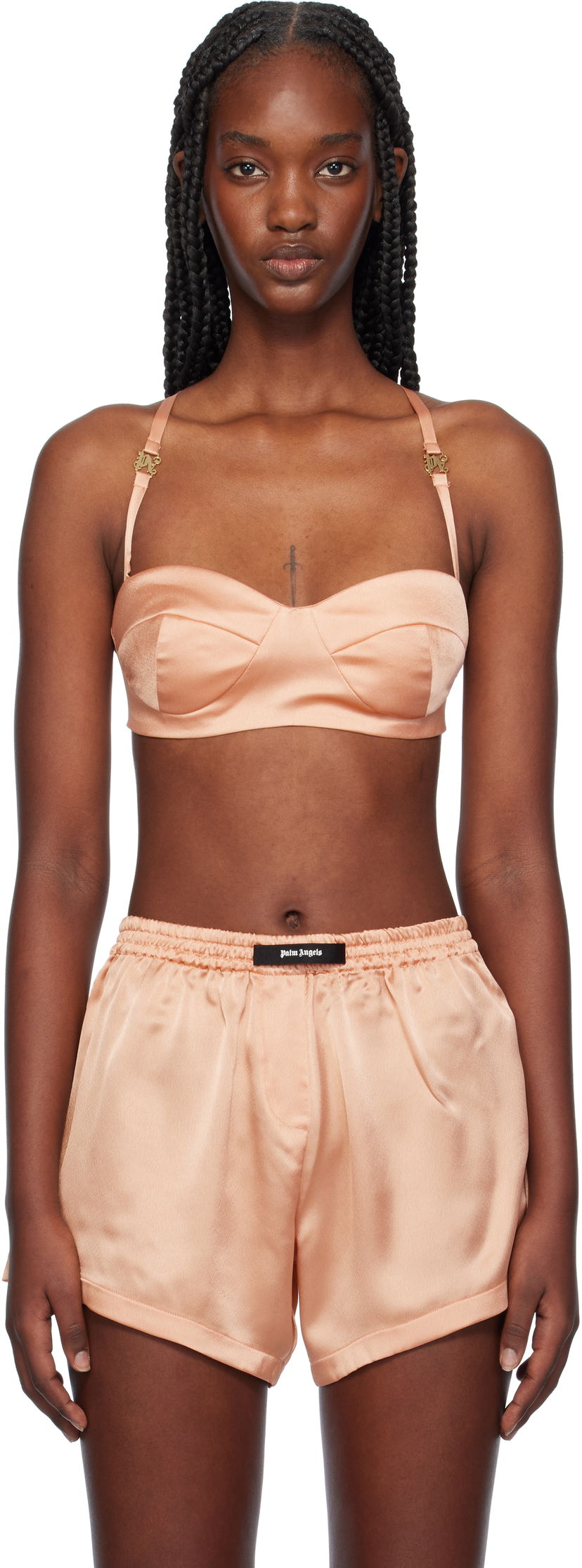 Bh Palm Angels Balconette Bra Lyserød | PWUB014F24FAB0023434