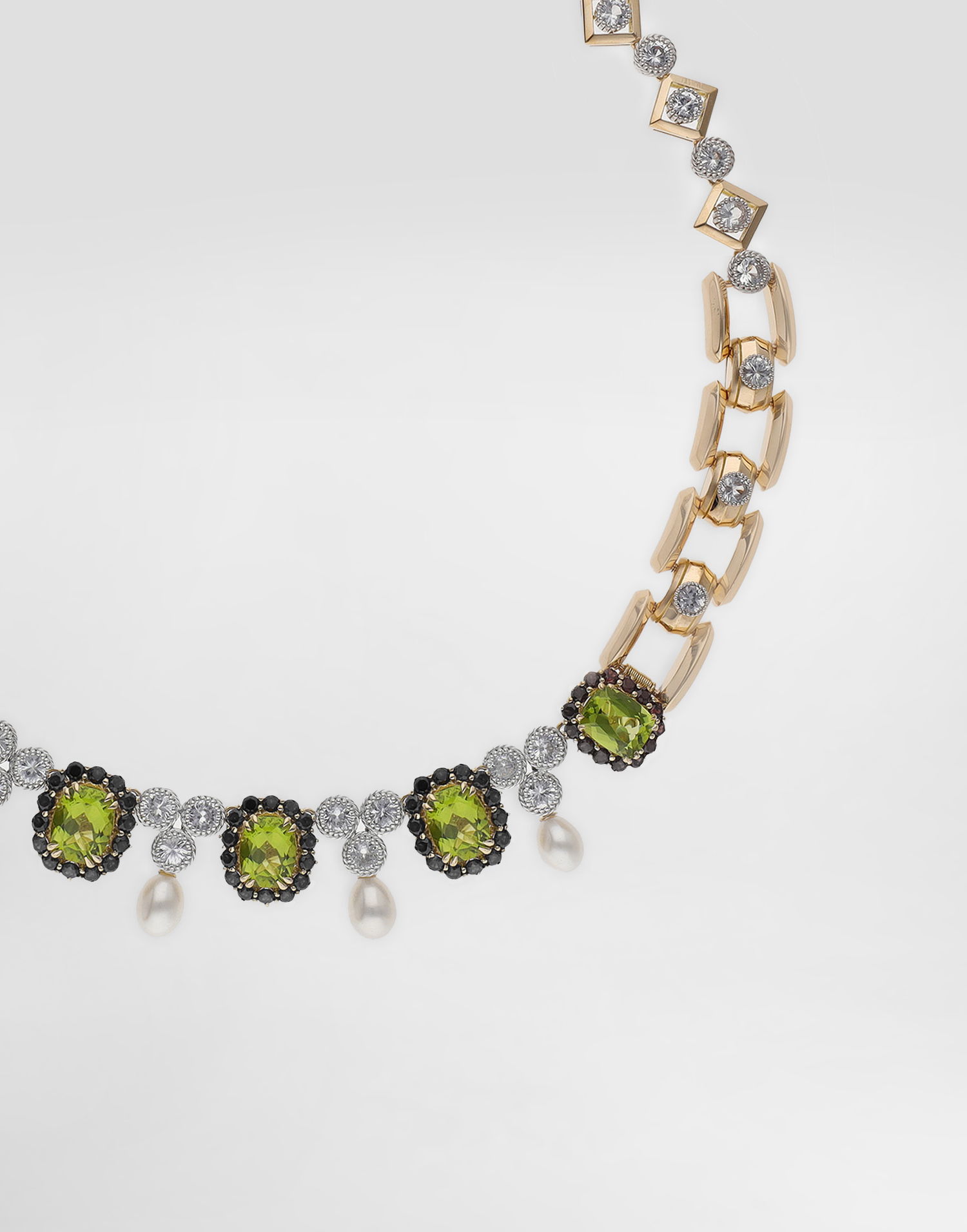 Halskæde Dolce & Gabbana Peridot Pearl Embellished Necklace Onesize Flerfarvet | WNSA7GWPER187583, 1