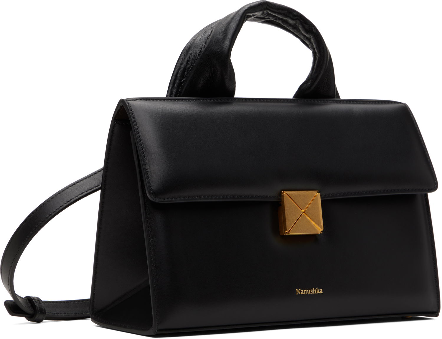 Håndtaske Nanushka Nanushka Sandi Lock Bag Sort | NW25CRBG01299, 1