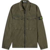 Frakker Stone Island Garment Dyed Two Pocket Zip Overshirt Grøn | 7915102-V0158, 1