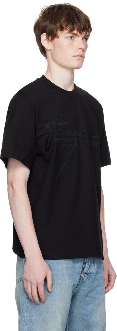 T-shirt FERRAGAMO Ferragamo Signature Crew Neck T-Shirt Sort | 786885, 1