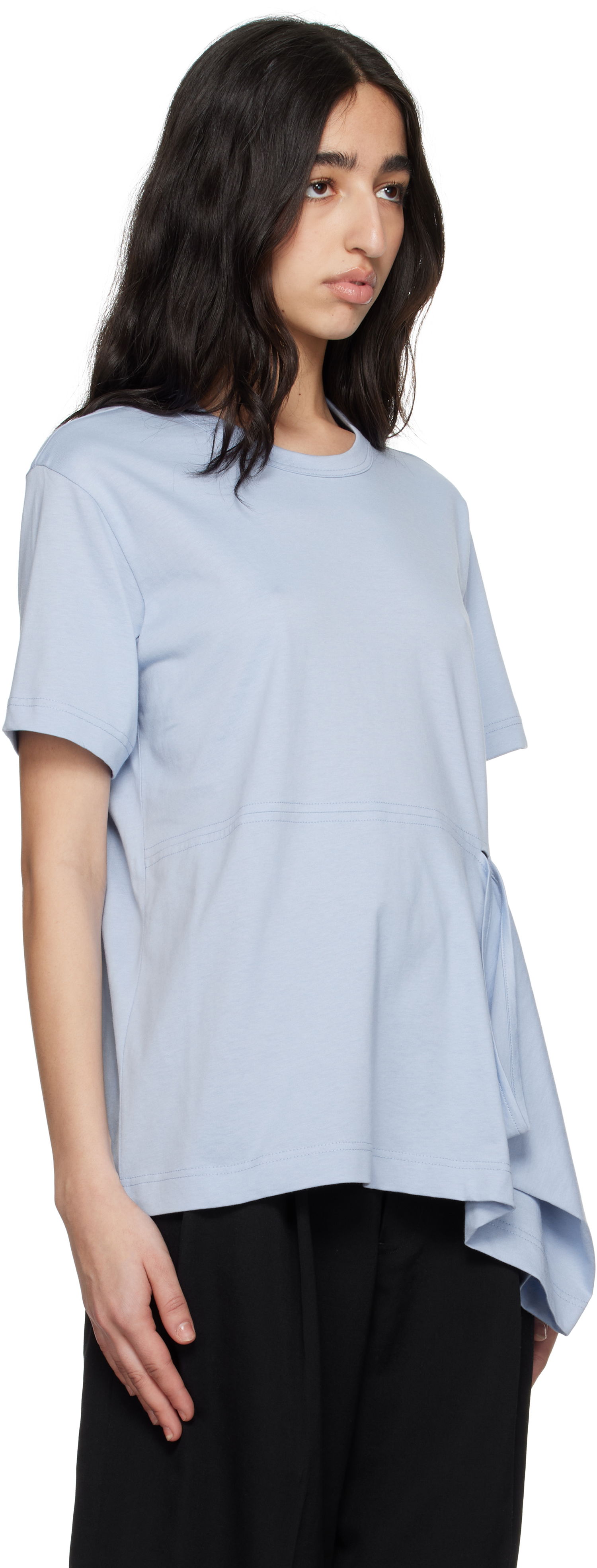 T-shirt Comme des Garçons Comme des Garçons Shirt Open Loop T-Shirt Blå | FO-T022-051, 1