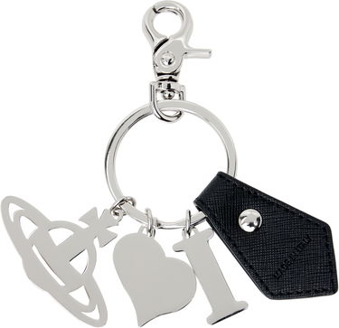 Nøgleringe Vivienne Westwood Vivienne Westwood I Love Orb Keychain Blå | 8203011EU-S0021-, 2