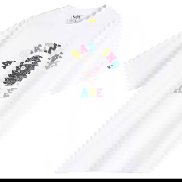 T-shirt BAPE Bathing Ape Neon Camo College T-Shirt, Size Large Hvid | 001TEL301038M-WHT, 0