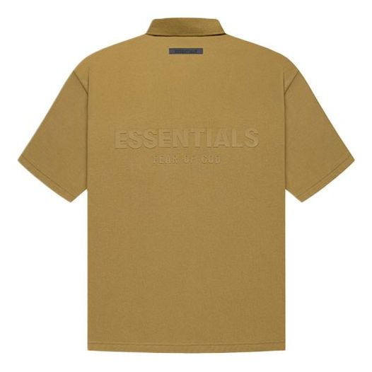 Polo skjorte Fear of God Essentials Logo Polo Shirt Beige | FOG-FW21-006