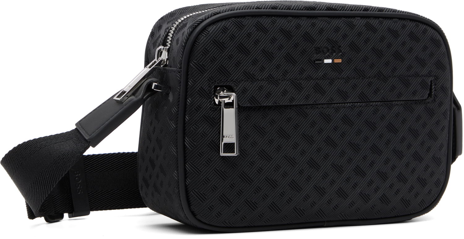 Skuldertaske BOSS Embossed Geometric Pattern Crossbody Bag Sort | 50548071, 1