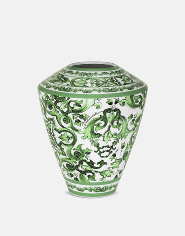 Home decor Dolce & Gabbana Dolce & Gabbana Large Amphora Porcelain Vase Grøn | TCC198TCAMZUV011, 1
