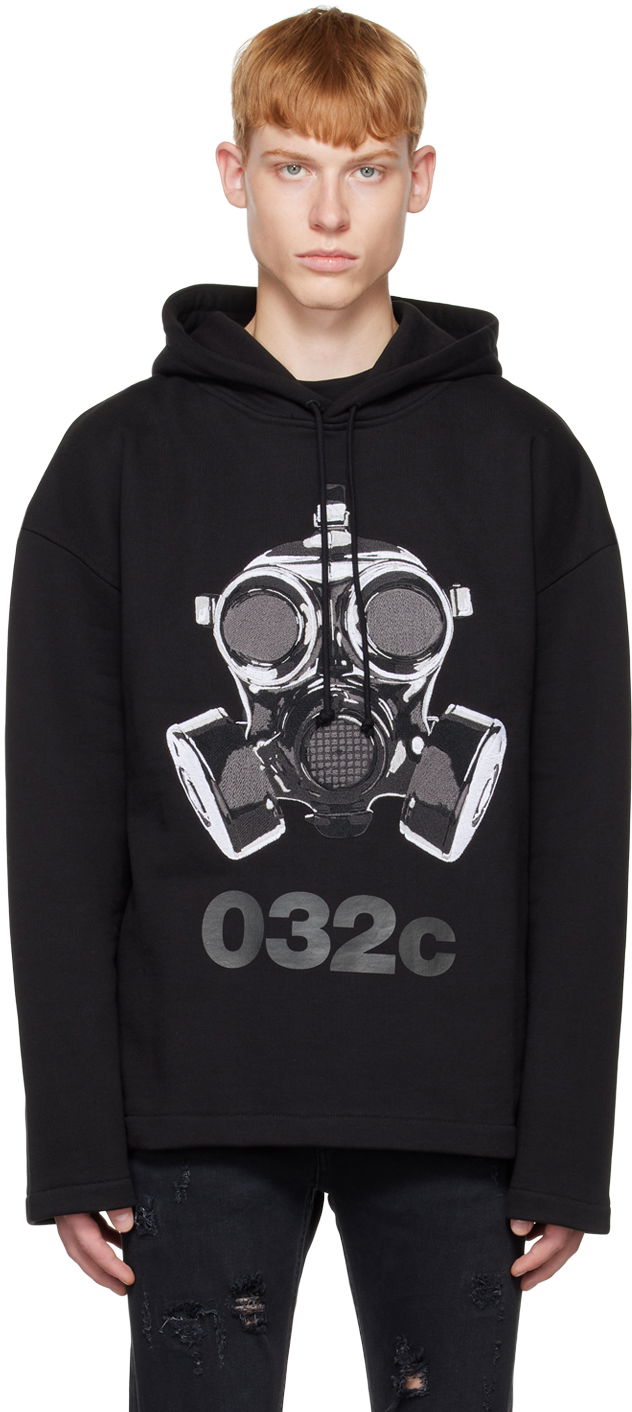 Sweatshirt 032C Mask Hoodie Sort | FW22-C-2040, 0