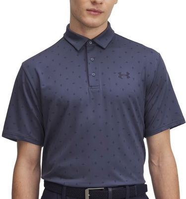 Polo skjorte Under Armour Playoff 3.0 Diamond Print Polo Shirt Mørkeblå | 1378677-046, 0