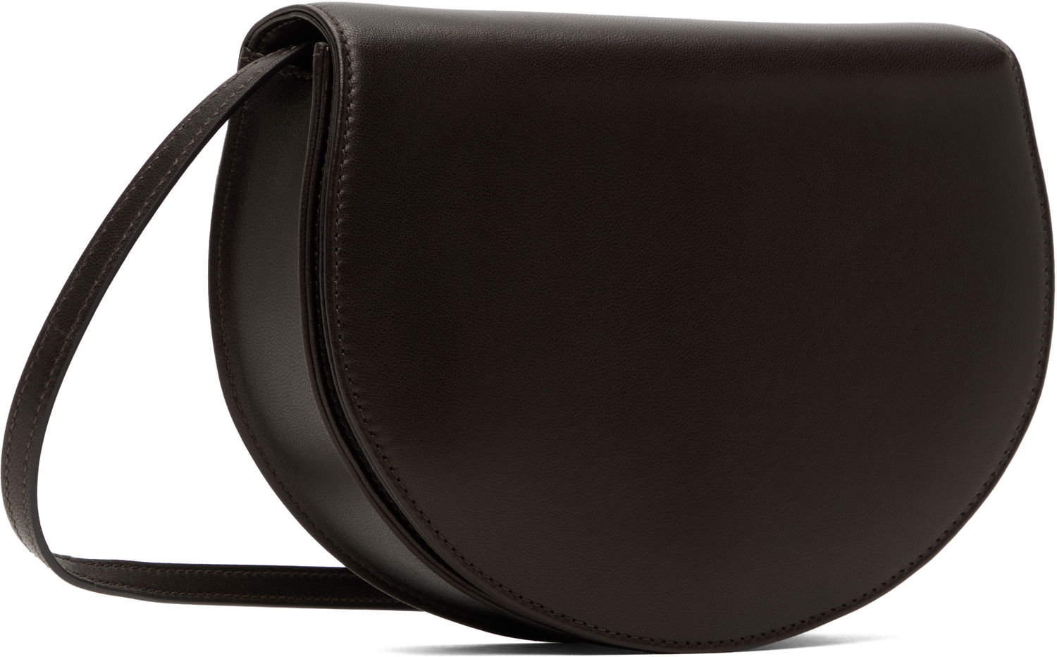 Skuldertaske The Row The Row Canteen Leather Shoulder Bag Brun | W1730-L117, 1