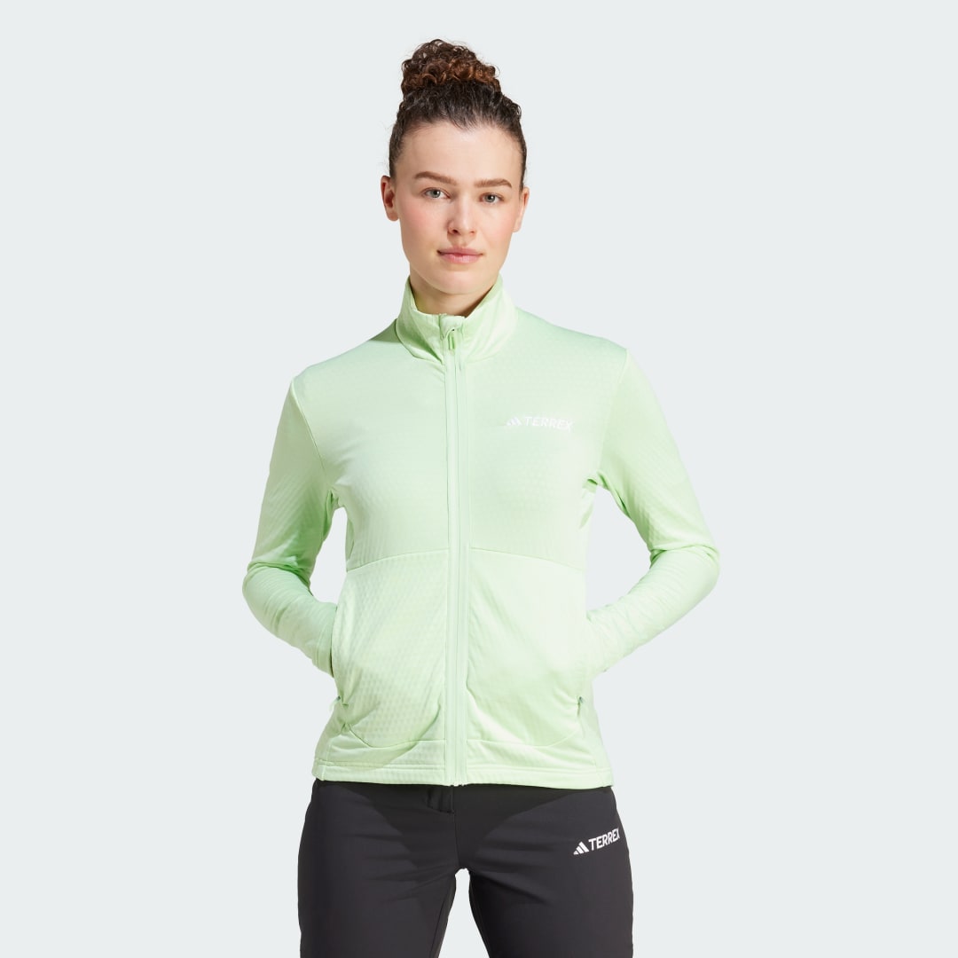 Jakke adidas Performance adidas TERREX Bunda Terrex Multi Light Fleece Full-Zip Grå | IQ3744, 1