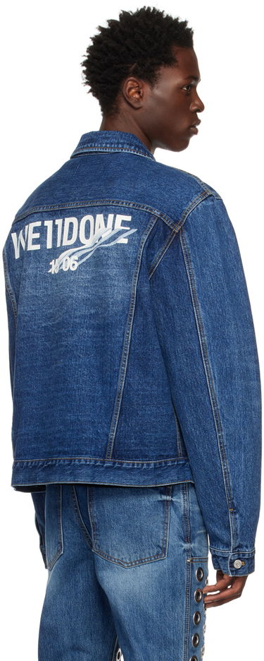 Jakke We11done We11done Faded Denim Jacket Blå | WD-DJ3-22-318-U-BL, 2