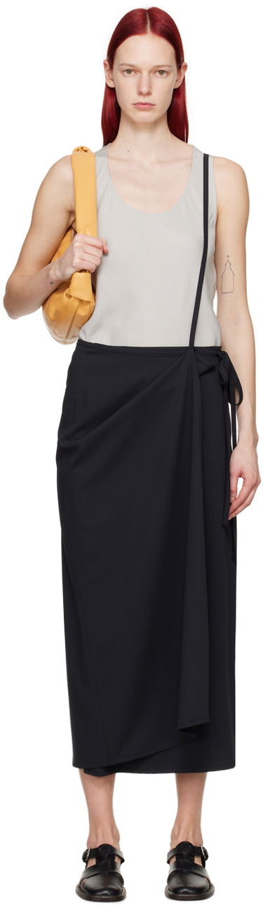 Håndtaske LEMAIRE Lemaire Midi Wrap Skirt Gul | SK1028 LF1210, 0