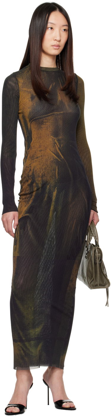 Kjole Jean Paul Gaultier Jean Paul Gaultier Printed Maxi Dress Grøn | 25/03-W-DR027-M004P-4812, 3