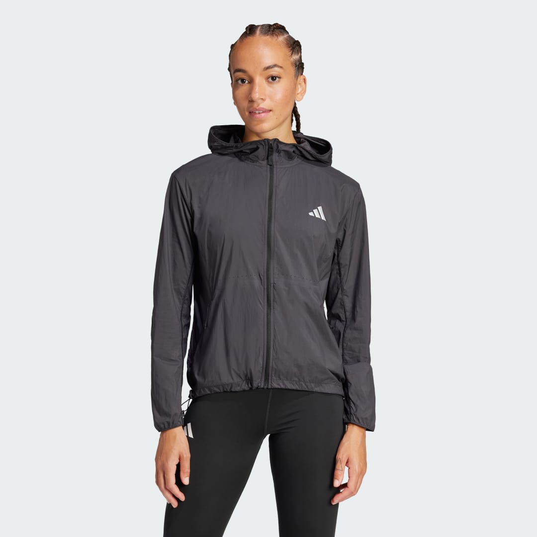 Jakke adidas Performance Ultimate Running UV Jacket Sort | JD7791, 0