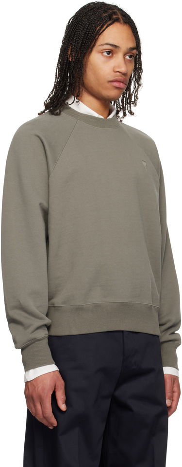 Sweater AMI AMI Paris Tonal Ami de Coeur Sweatshirt Grøn | USW074.747, 1