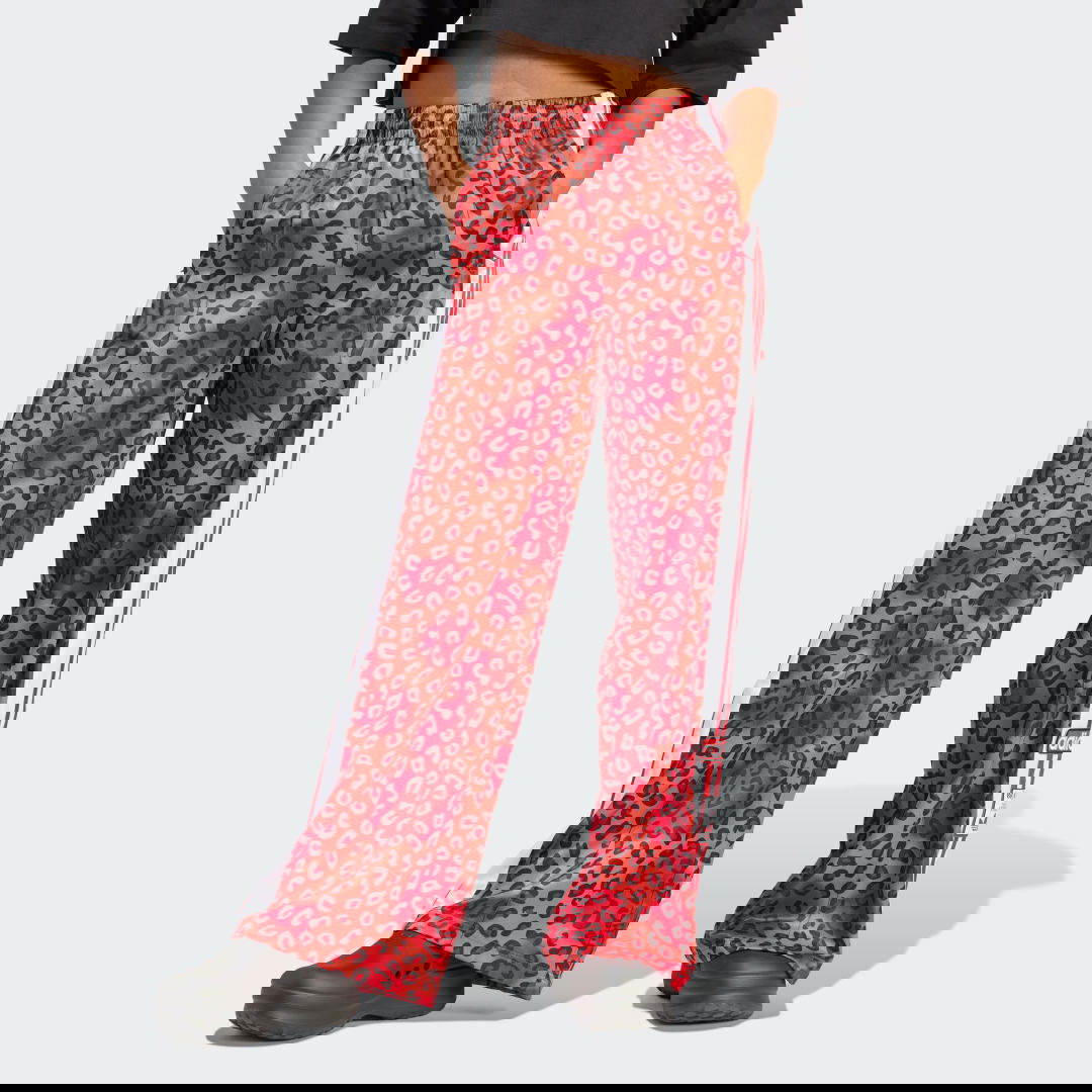 Joggingbukser adidas Originals Leopard Luxe Wide Leg Adibreak Pants Rød | IY9569, 1