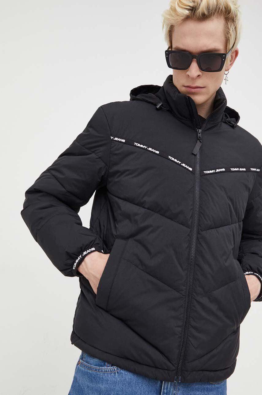 Jakke Tommy Hilfiger Tape Detail Jacket Sort | DM0DM16578, 0