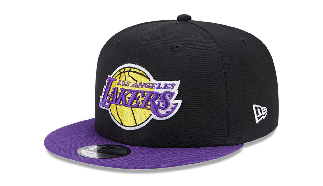 Kasket New Era LA Lakers Team Side Patch 9FIFTY Snapback Cap Sort | 60364386, 0