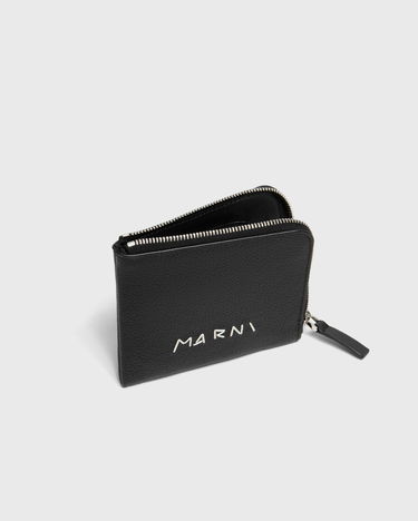 Tegnebog Marni Zip-Around Leather Wallet Brun | PFMI0095Q0 P6533, 2