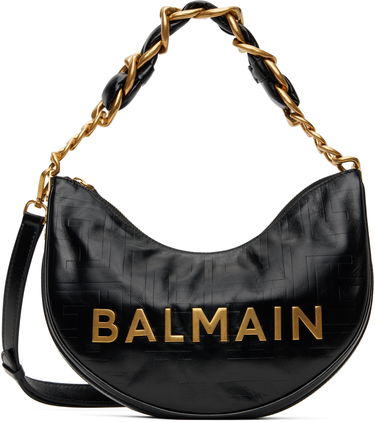 Håndtaske Balmain Balmain 1945 Soft Moon Shoulder Bag Sort | EN1BQ954LETF, 0