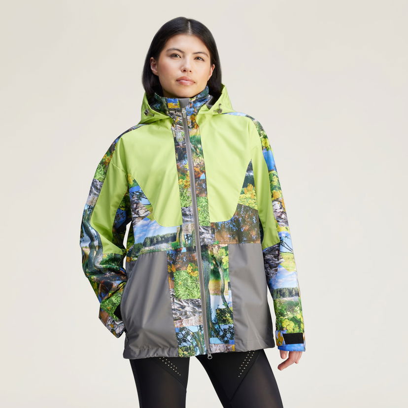 Vindjakke adidas Performance adidas by Stella McCartney TrueNature Earth Collage Jacket Flerfarvet | JF8480