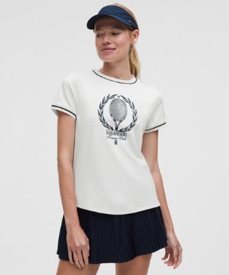 T-shirt lululemon Tennis Club Graphic Round Neck T-Shirt Hvid | prod20001847, 6