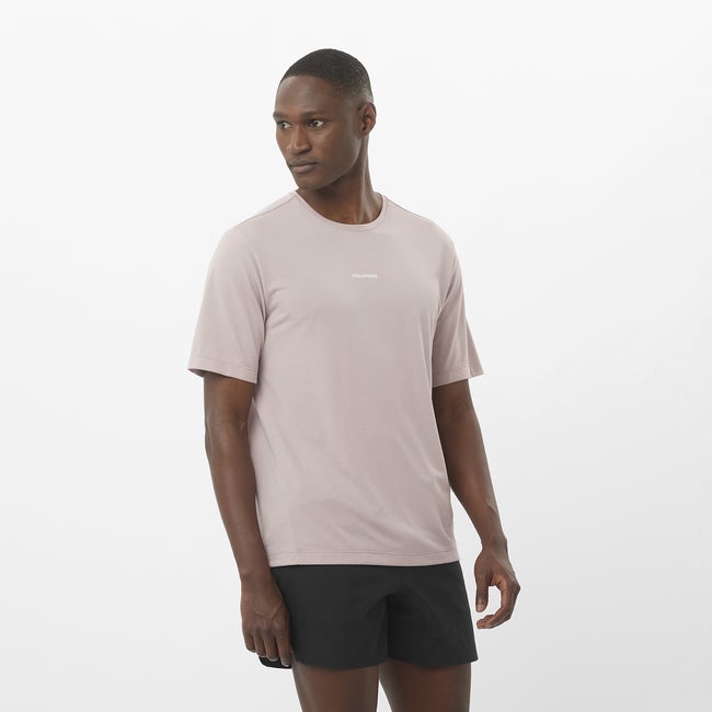 T-shirt Salomon Shakeout Core T-Shirt Lilla | LC2424100
