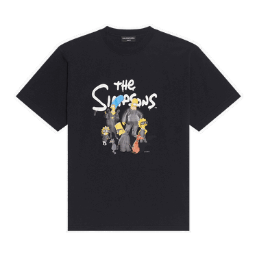 T-shirt Balenciaga Small Fit Tee Sort | 670943 TLVG7 0100, 0