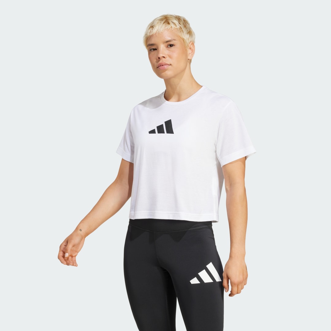 T-shirt adidas Performance Train Essentials Big Logo Performance Hvid | JG8615, 0