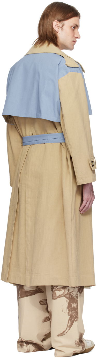 Trenchcoat KidSuper KidSuper Painted Girl Trench Coat Beige | SS25-OW-23, 2