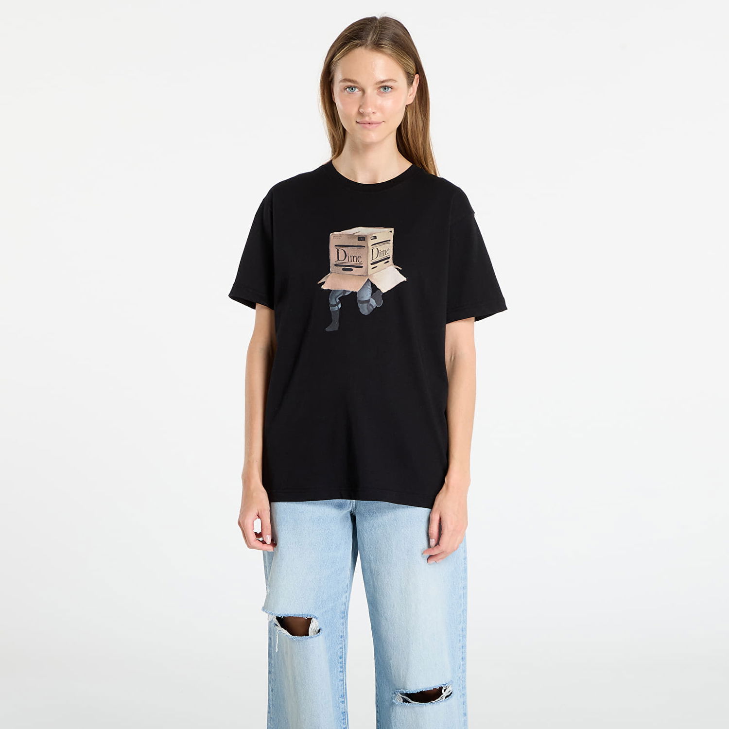 T-shirt Dime DIME Solid T-Shirt Sort | DIMESU2551BLK, 1