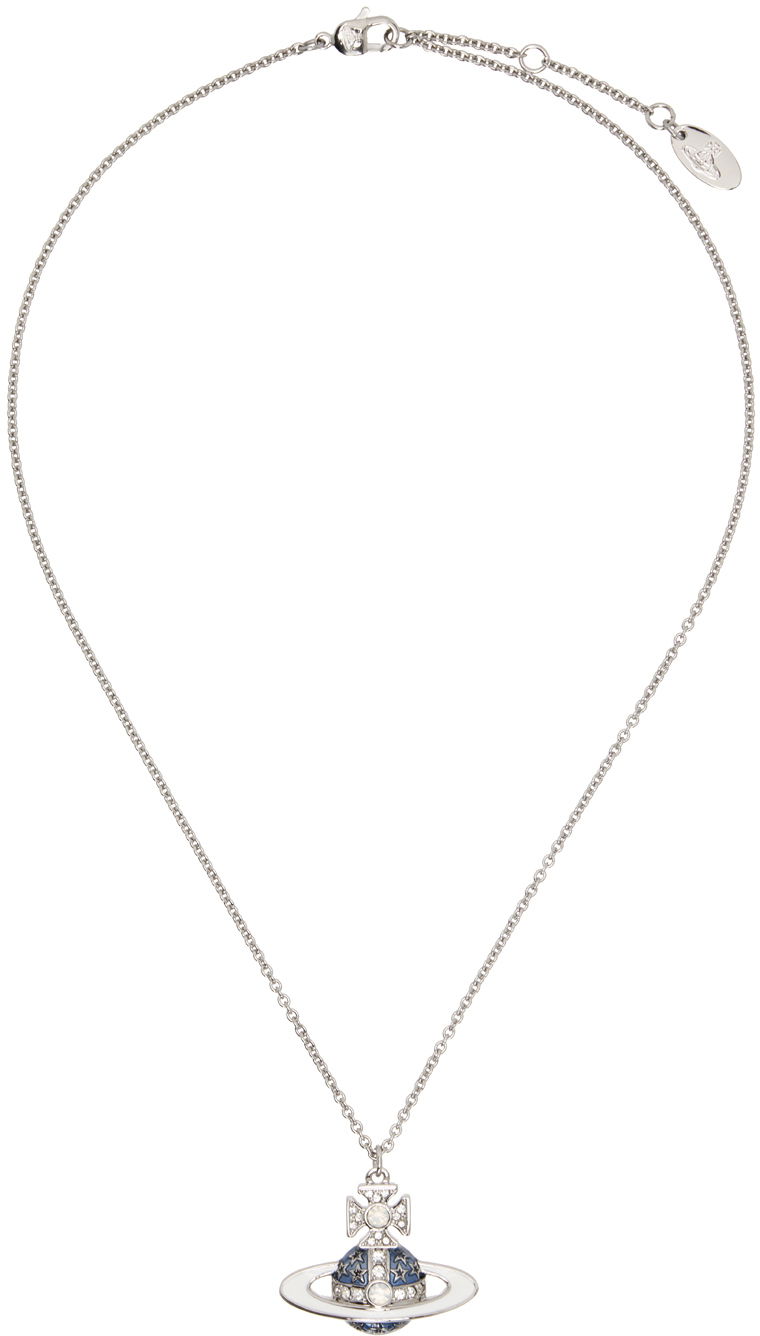 Halskæde Vivienne Westwood Pendant Necklace Grå | 630203AO-02P539-