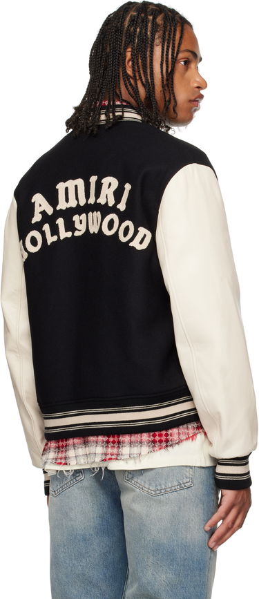 Bomberjakke AMIRI AMIRI Hollywood Bomber Jacket Sort | AMOUBB1066, 2
